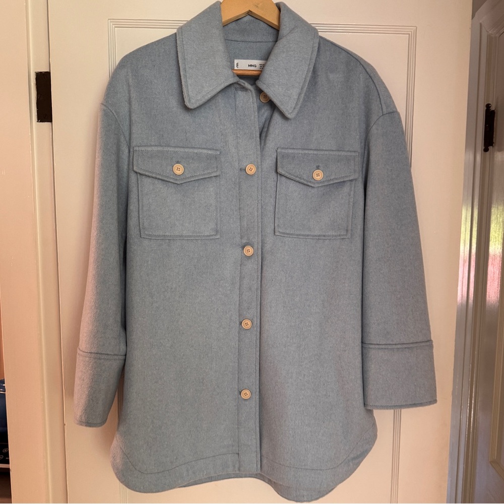 Mango wool blend shaket